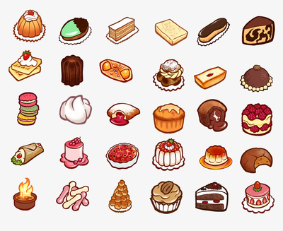 蛋糕甜點(diǎn)PNG圖標(biāo)免摳素材——新圖網(wǎng)快餐系列